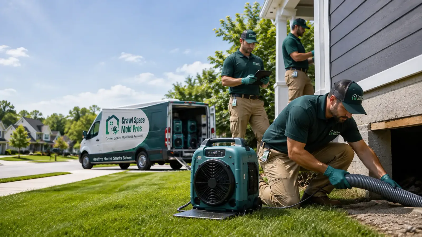Crawl Space Mold Removal in Chichester, NH